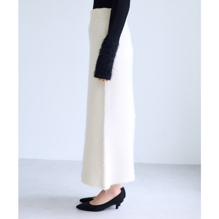 チェックアソートシャギーニットスカート/セットアップ対応 | VIS  | 詳細画像21 