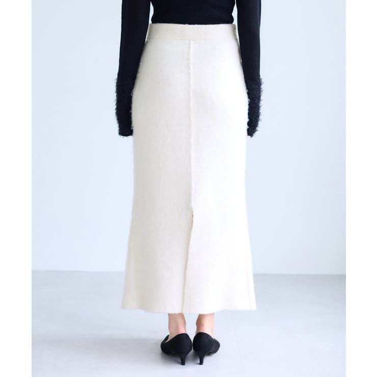 チェックアソートシャギーニットスカート/セットアップ対応 | VIS  | 詳細画像22 