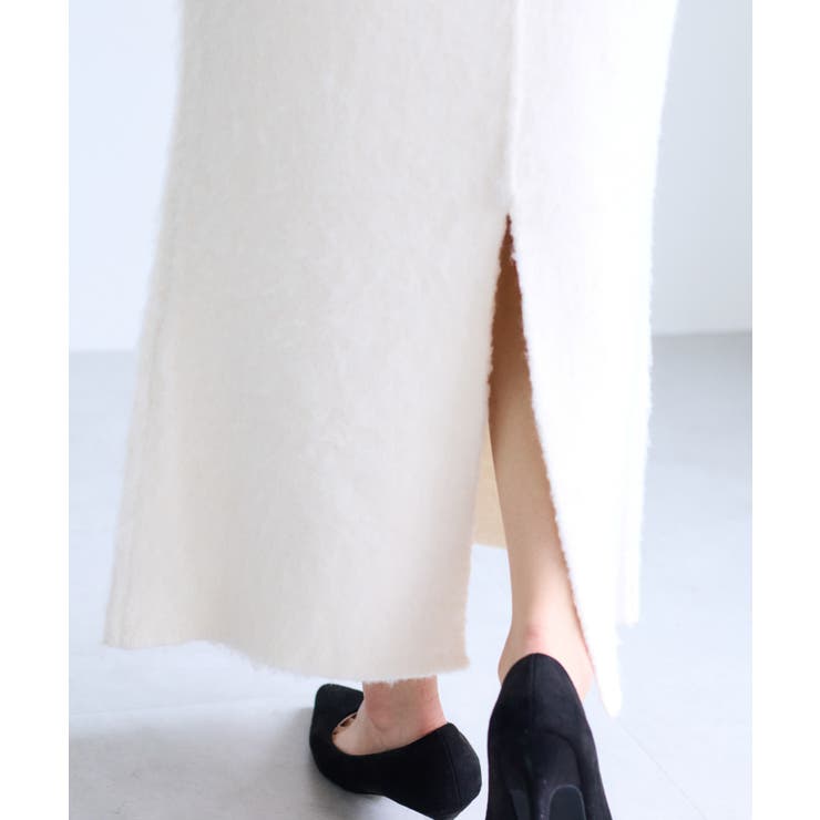 チェックアソートシャギーニットスカート/セットアップ対応 | VIS  | 詳細画像24 