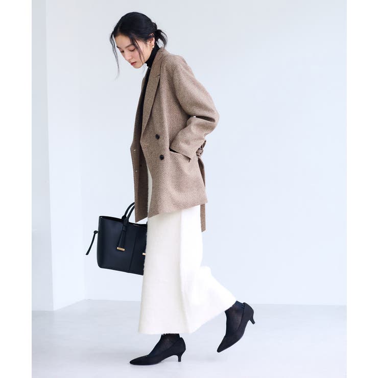 チェックアソートシャギーニットスカート/セットアップ対応 | VIS  | 詳細画像9 