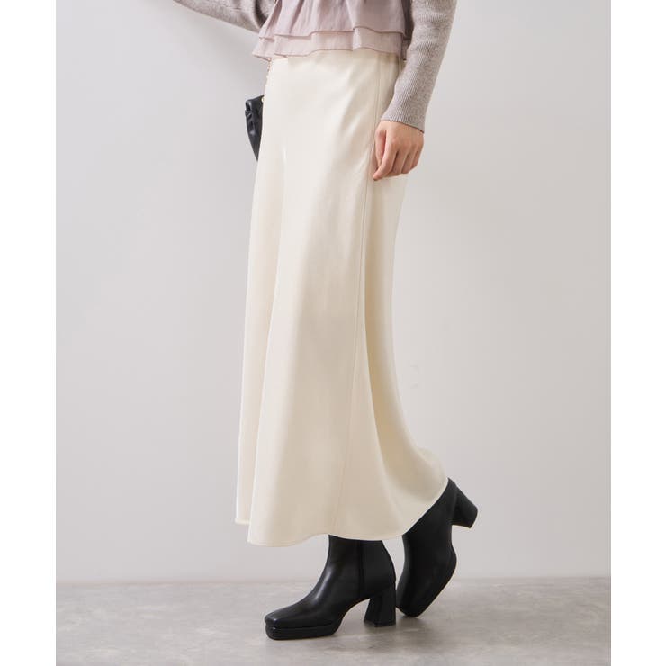 シャイニーナローフレアスカート | VIS  | 詳細画像1 