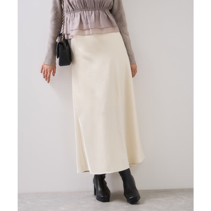 シャイニーナローフレアスカート | VIS  | 詳細画像4 