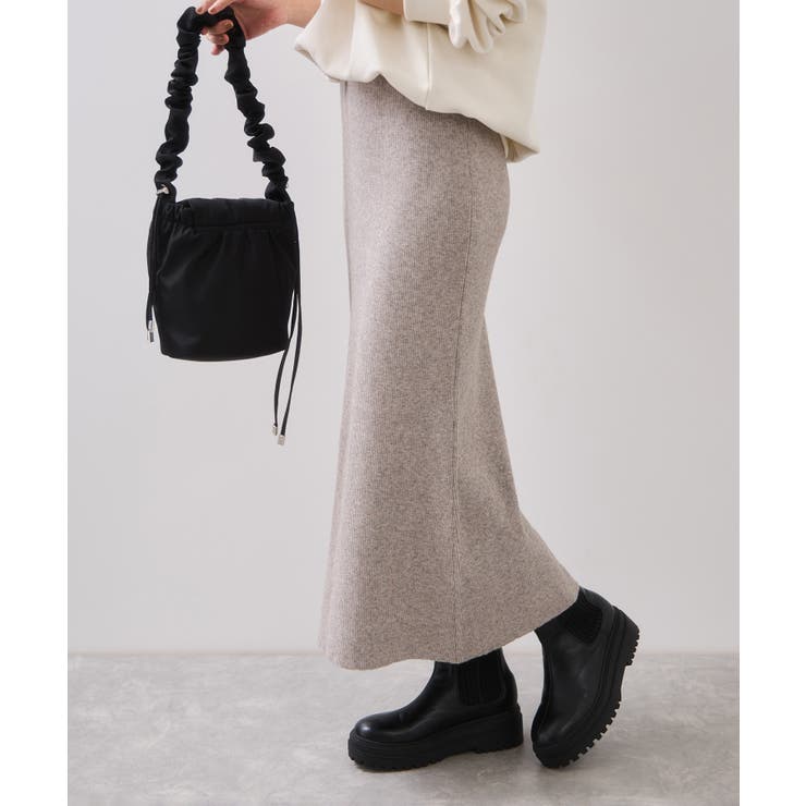 リブニットスカート/セットアップ対応 | VIS  | 詳細画像11 