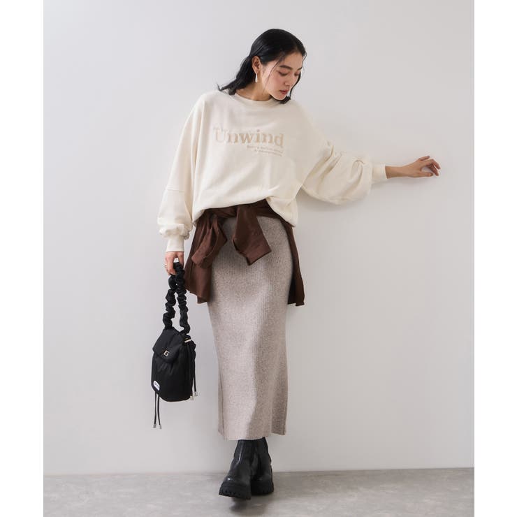 リブニットスカート/セットアップ対応 | VIS  | 詳細画像13 