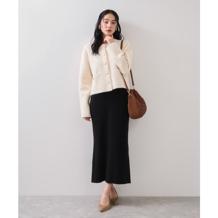 リブニットスカート/セットアップ対応 | VIS  | 詳細画像15 