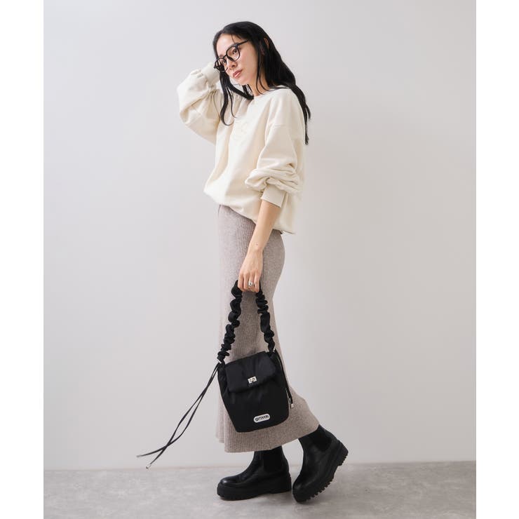 リブニットスカート/セットアップ対応 | VIS  | 詳細画像9 