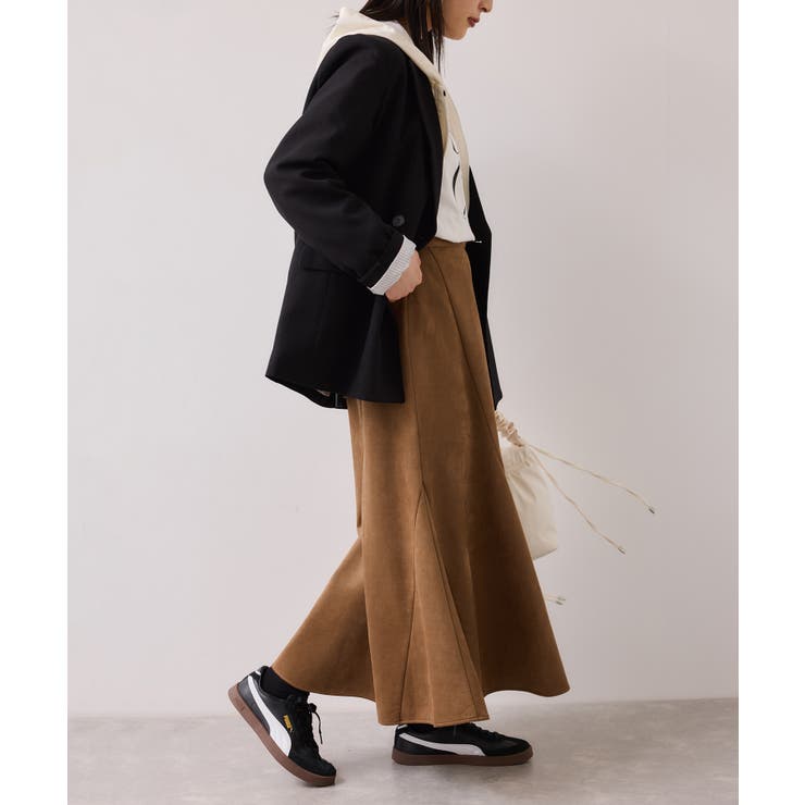 エスカルゴ切替スエードライクスカート | VIS  | 詳細画像12 