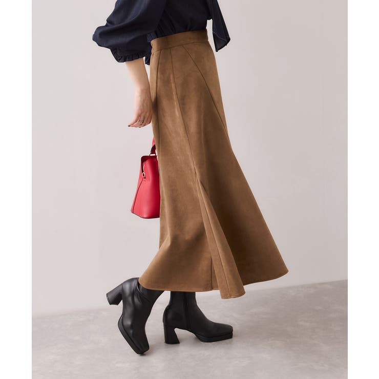エスカルゴ切替スエードライクスカート | VIS  | 詳細画像5 