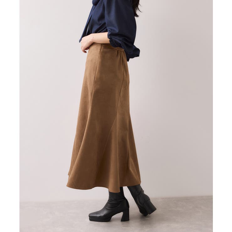 エスカルゴ切替スエードライクスカート | VIS  | 詳細画像7 