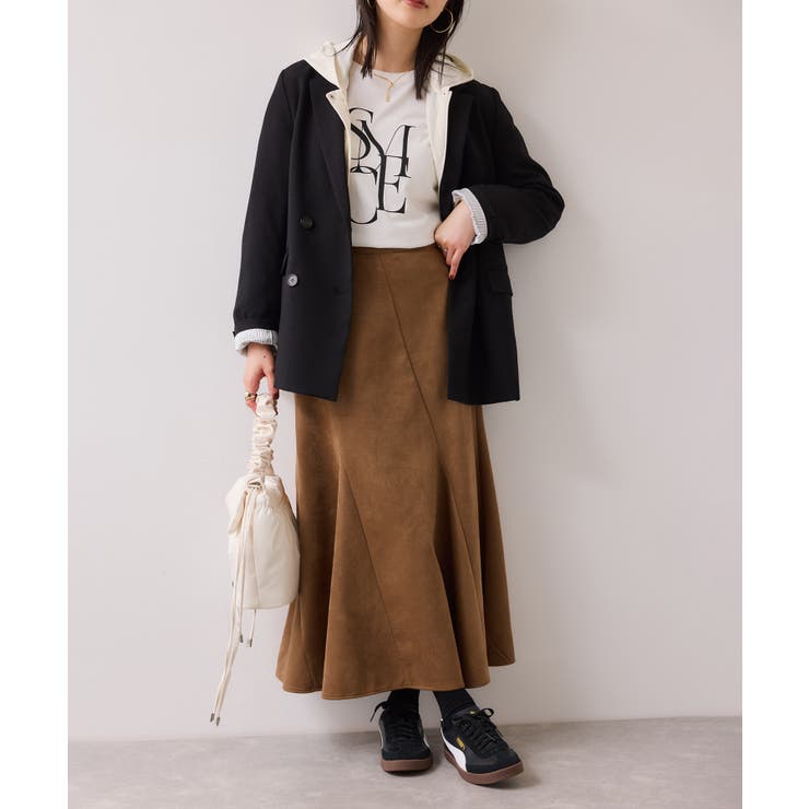 エスカルゴ切替スエードライクスカート | VIS  | 詳細画像9 