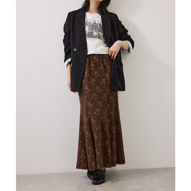 起毛レースマーメイドスカート | VIS  | 詳細画像4 