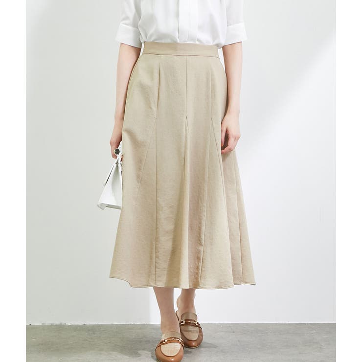 WEB限定】リネンライクフレアスカート[品番：VISW0012490]｜VIS （ビス  
