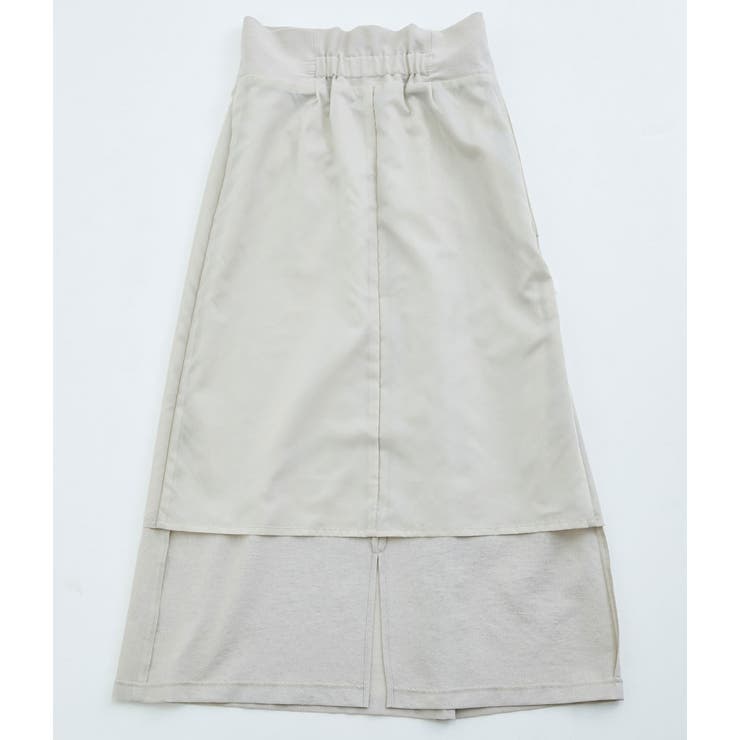 WEB限定】リネンライクサイドリボンラップスカート[品番：VISW0012491