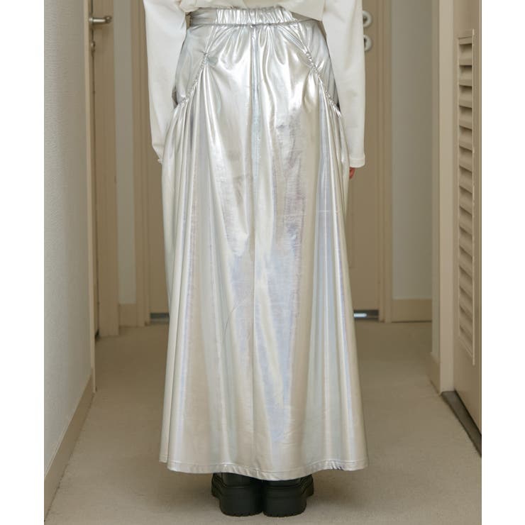 メタリックギャザースカート | VIS  | 詳細画像8 