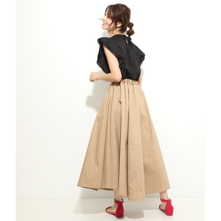 極美品近年モデル ベージュポロシャツ ホワスカート、ソックス、紺スカート4点 セレモニーにも】〈亀恭子さんコラボ〉美シルエットロングタイト