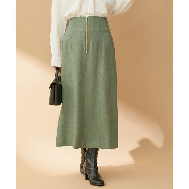 【防シワ・洗える】ファスナーIラインスカート | VIS  | 詳細画像10 