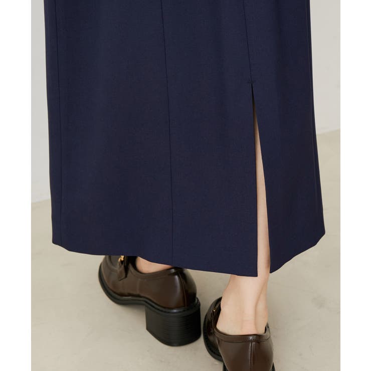 【防シワ・洗える】ファスナーIラインスカート | VIS  | 詳細画像18 