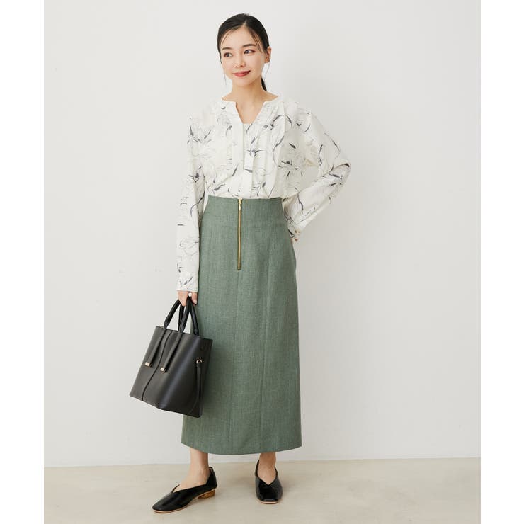 【防シワ・洗える】ファスナーIラインスカート | VIS  | 詳細画像22 