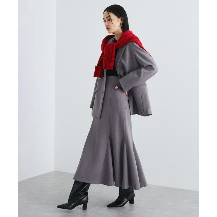 【新色追加】【美easy】ウーリッシュバックレースアップマーメイドスカート【洗え… | VIS  | 詳細画像13 