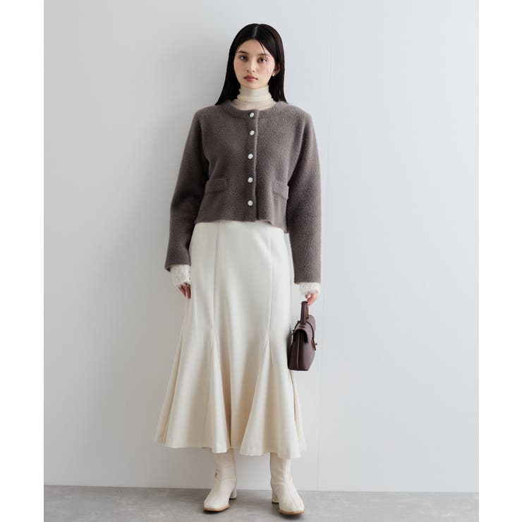 【新色追加】【美easy】ウーリッシュバックレースアップマーメイドスカート【洗え… | VIS  | 詳細画像20 