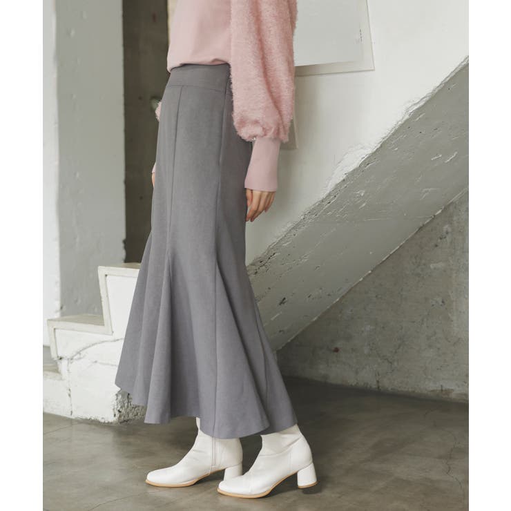 【新色追加】【美easy】ウーリッシュバックレースアップマーメイドスカート【洗え… | VIS  | 詳細画像26 