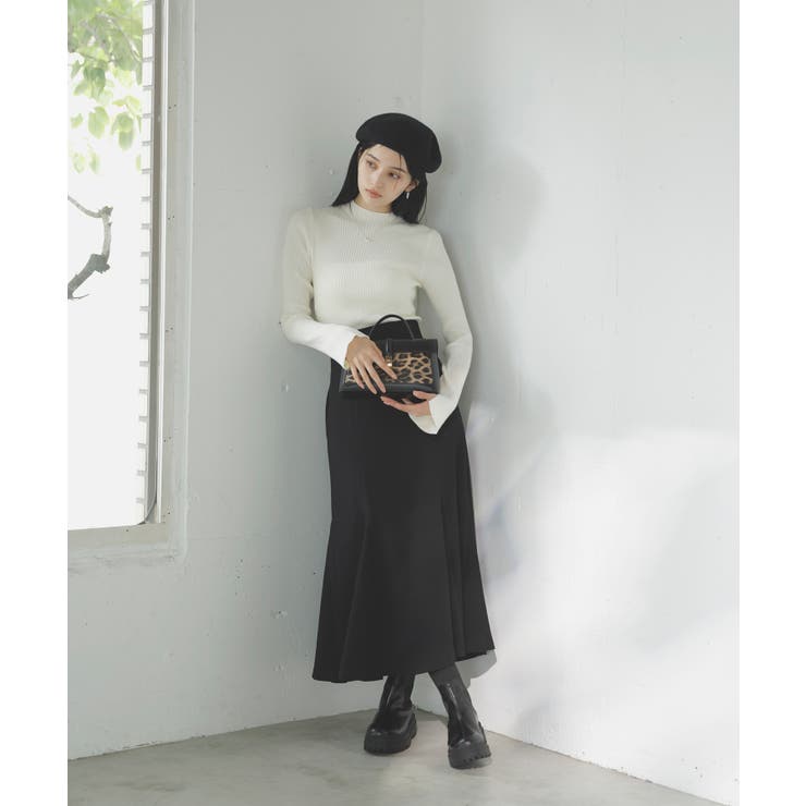 【新色追加】【美easy】ウーリッシュバックレースアップマーメイドスカート【洗え… | VIS  | 詳細画像27 