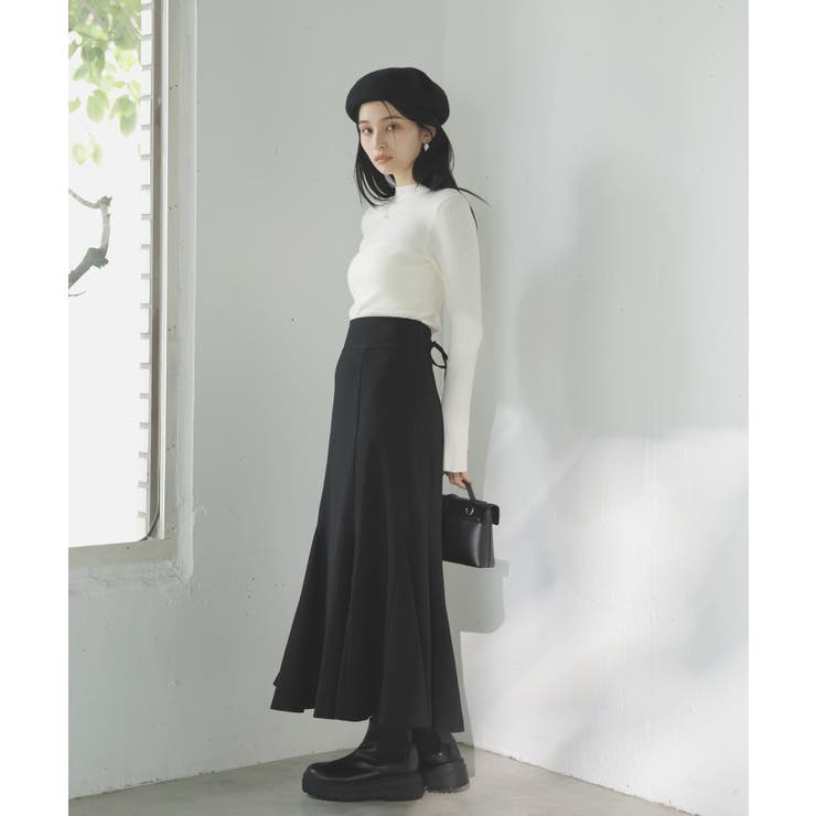 【新色追加】【美easy】ウーリッシュバックレースアップマーメイドスカート【洗え… | VIS  | 詳細画像28 