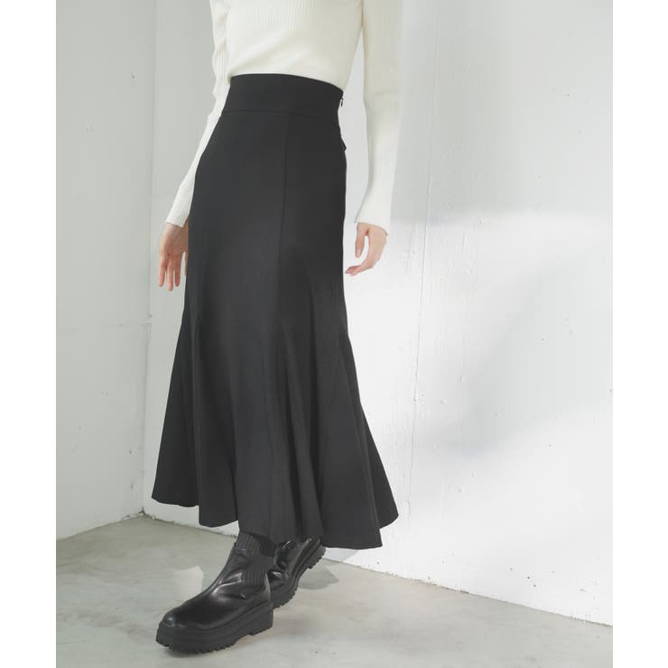 【新色追加】【美easy】ウーリッシュバックレースアップマーメイドスカート【洗え… | VIS  | 詳細画像29 