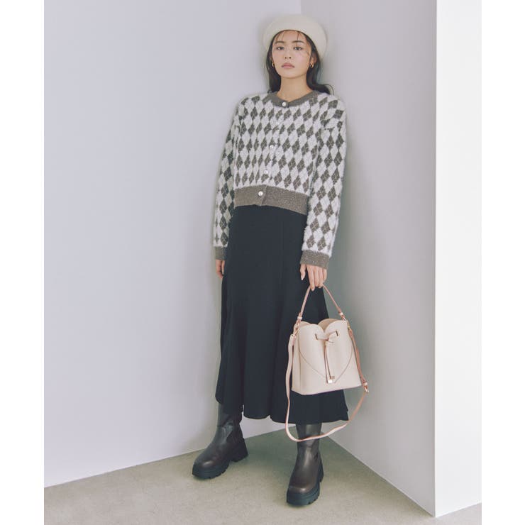 【新色追加】【美easy】ウーリッシュバックレースアップマーメイドスカート【洗え… | VIS  | 詳細画像3 