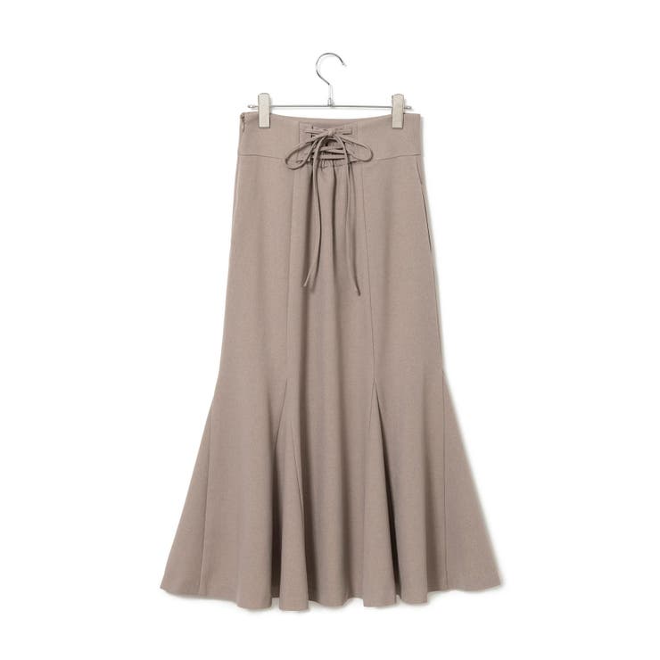 【新色追加】【美easy】ウーリッシュバックレースアップマーメイドスカート【洗え… | VIS  | 詳細画像32 