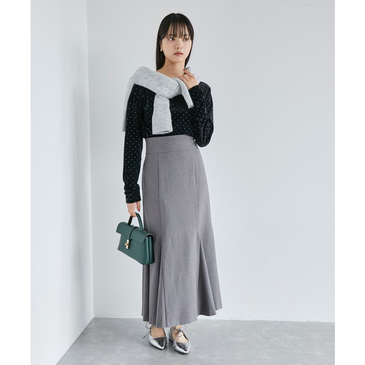 【新色追加】【美easy】ウーリッシュバックレースアップマーメイドスカート【洗え… | VIS  | 詳細画像43 