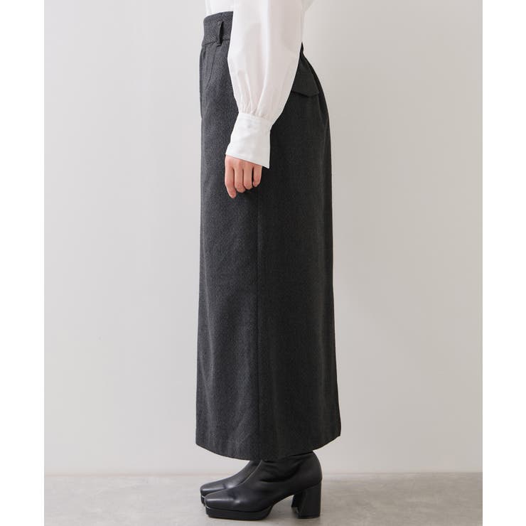 へリンボーンIラインロングスカート/セットアップ対応 | VIS  | 詳細画像17 