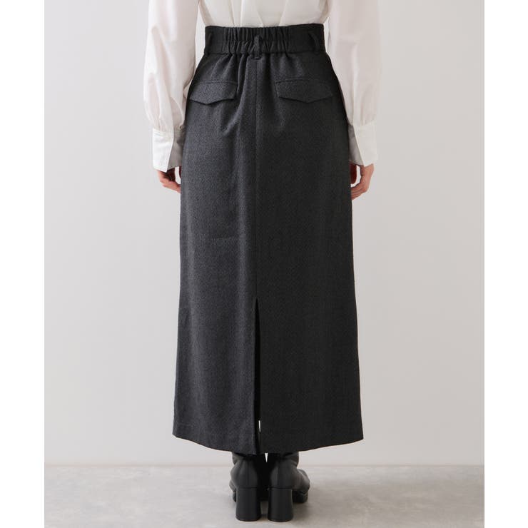 へリンボーンIラインロングスカート/セットアップ対応 | VIS  | 詳細画像18 