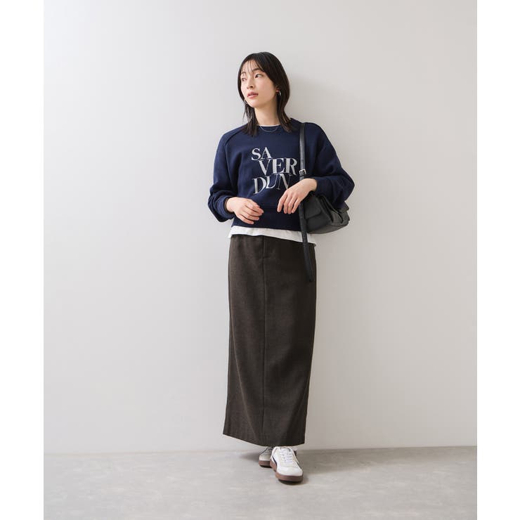 へリンボーンIラインロングスカート/セットアップ対応 | VIS  | 詳細画像2 