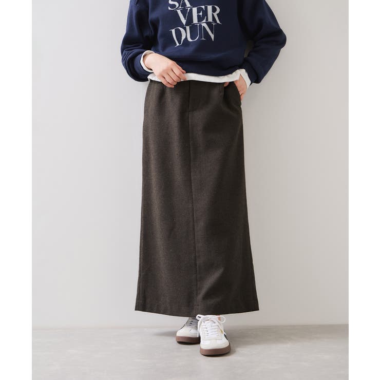 へリンボーンIラインロングスカート/セットアップ対応 | VIS  | 詳細画像4 