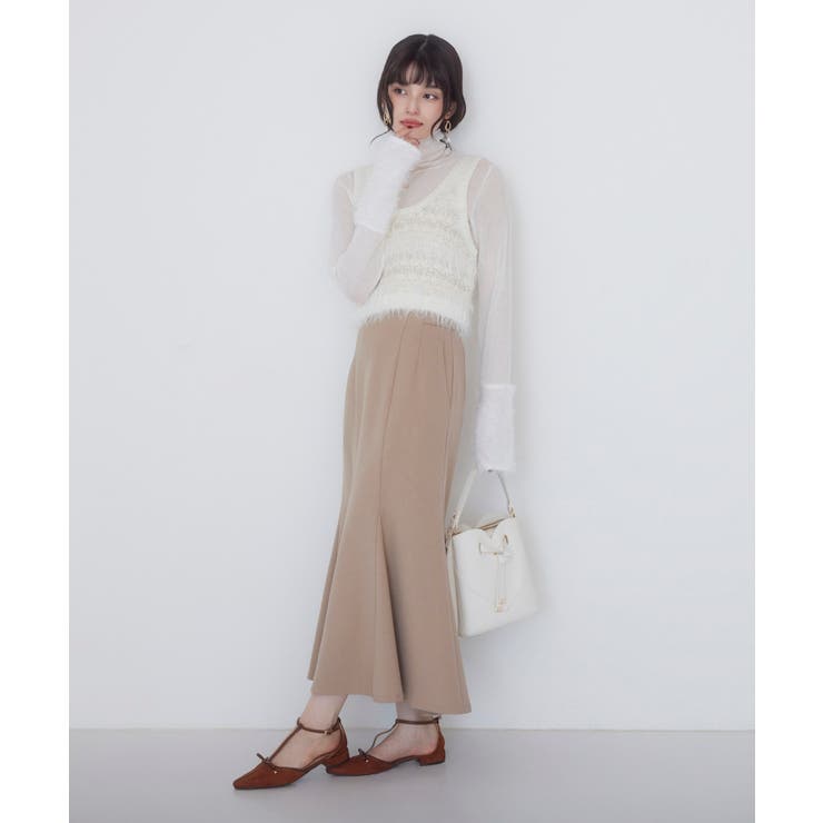 美easyウーリッシュマーメイドスカート/セットアップ対応・イージーケア | VIS  | 詳細画像2 