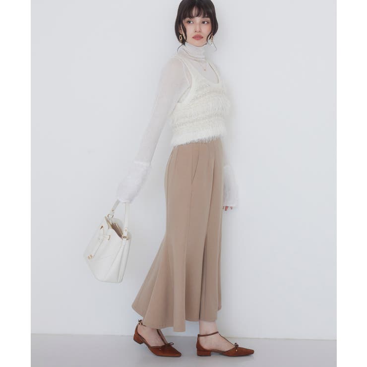 美easyウーリッシュマーメイドスカート/セットアップ対応・イージーケア | VIS  | 詳細画像3 