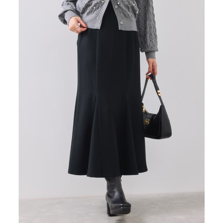 ブラック(01) | 美easyウーリッシュマーメイドスカート/セットアップ対応・イージーケア | VIS 