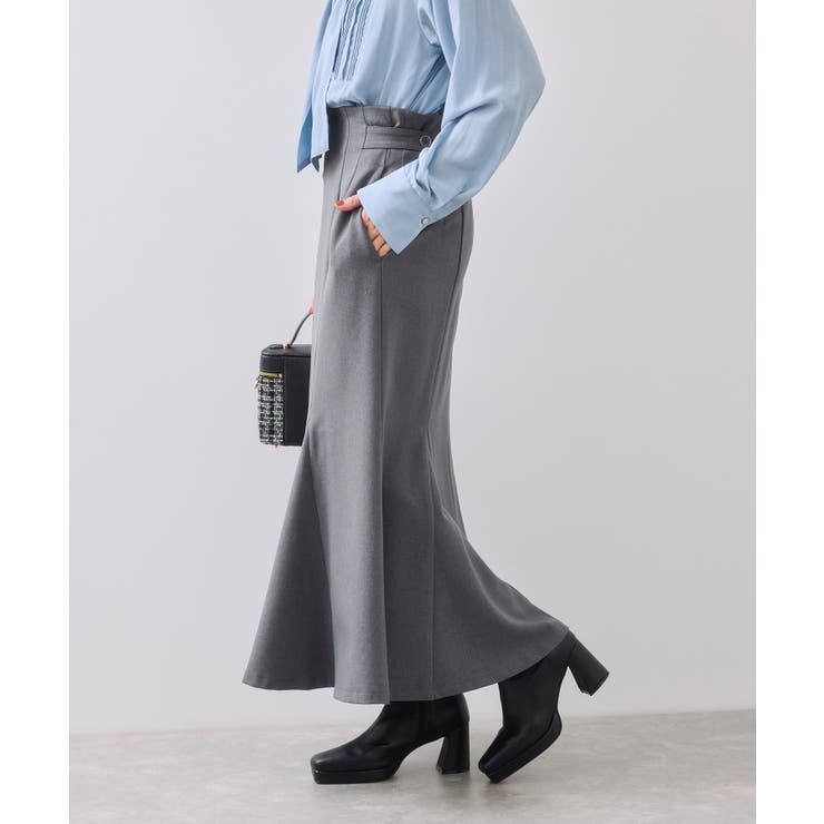 グレー(07) | 美easyウーリッシュマーメイドスカート/セットアップ対応・イージーケア | VIS 