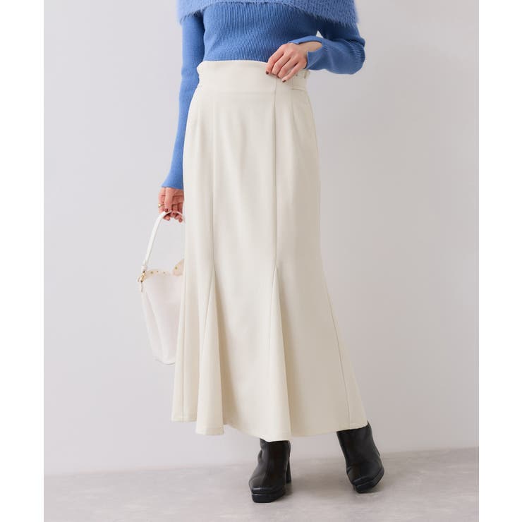 オフホワイト(15) | 美easyウーリッシュマーメイドスカート/セットアップ対応・イージーケア | VIS 