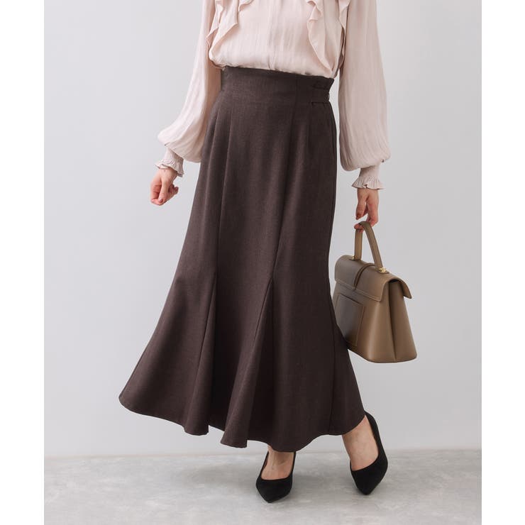 ブラウン(20) | 美easyウーリッシュマーメイドスカート/セットアップ対応・イージーケア | VIS 