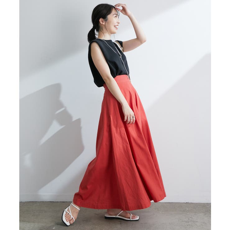 Dickies】麻混フレアロングスカート[品番：VISW0011663]｜VIS （ビス