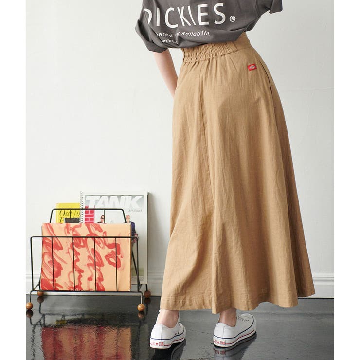 Dickies】麻混フレアロングスカート[品番：VISW0011663]｜VIS （ビス