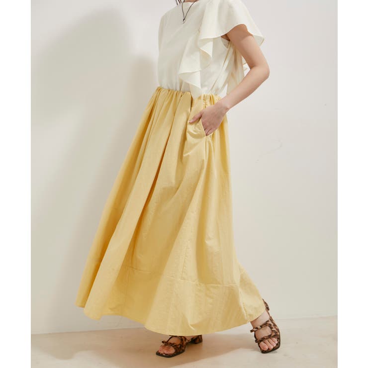 【WEB/一部店舗限定】裾切り替えギャザースカート | VIS  | 詳細画像14 