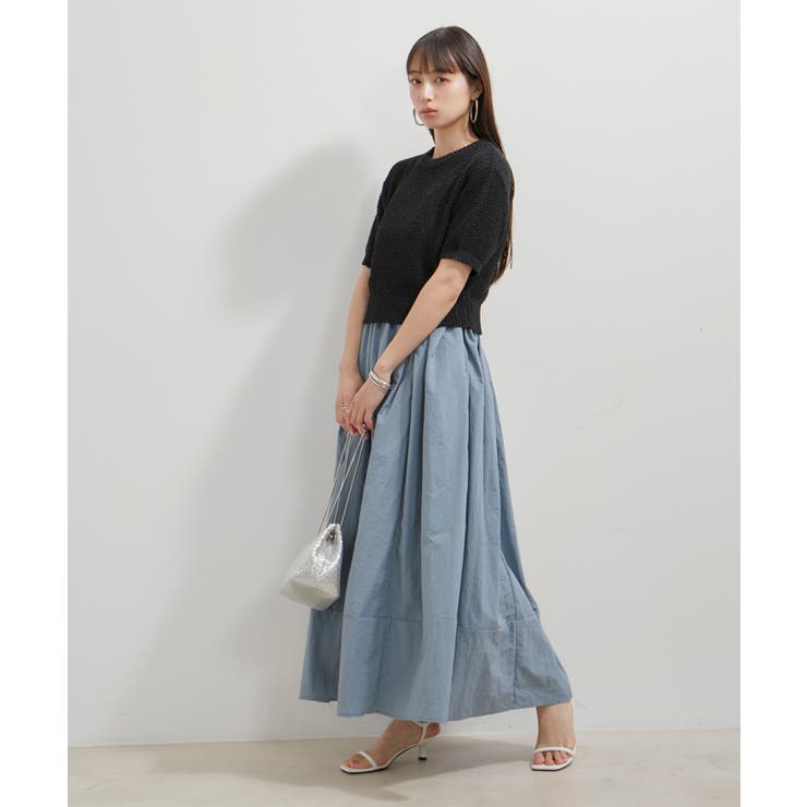 【WEB/一部店舗限定】裾切り替えギャザースカート | VIS  | 詳細画像2 