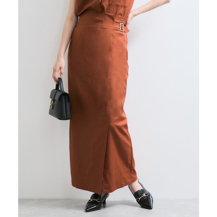 【WEB限定】【セットアップ対応】サイドベルトタイトスカート | VIS  | 詳細画像1 