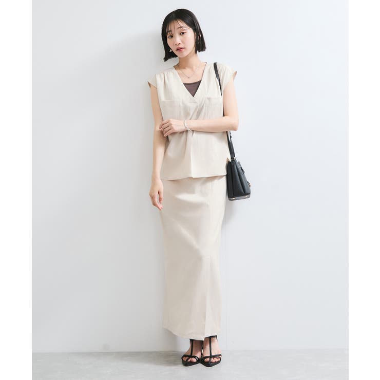 【WEB限定】【セットアップ対応】サイドベルトタイトスカート | VIS  | 詳細画像2 