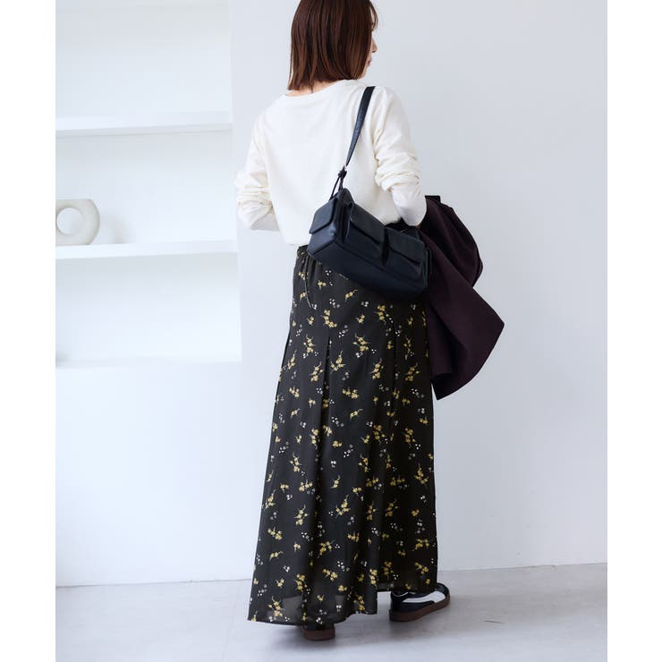 【WEB限定】アソート柄セミフレアロングスカート | VIS  | 詳細画像11 