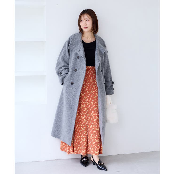 【WEB限定】アソート柄セミフレアロングスカート | VIS  | 詳細画像16 