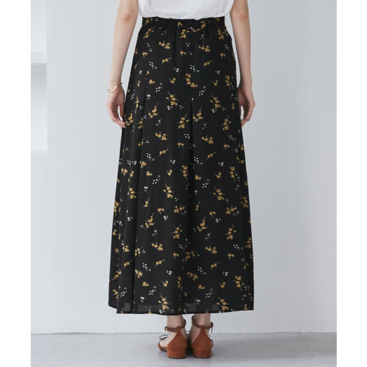 【WEB限定】アソート柄セミフレアロングスカート | VIS  | 詳細画像22 